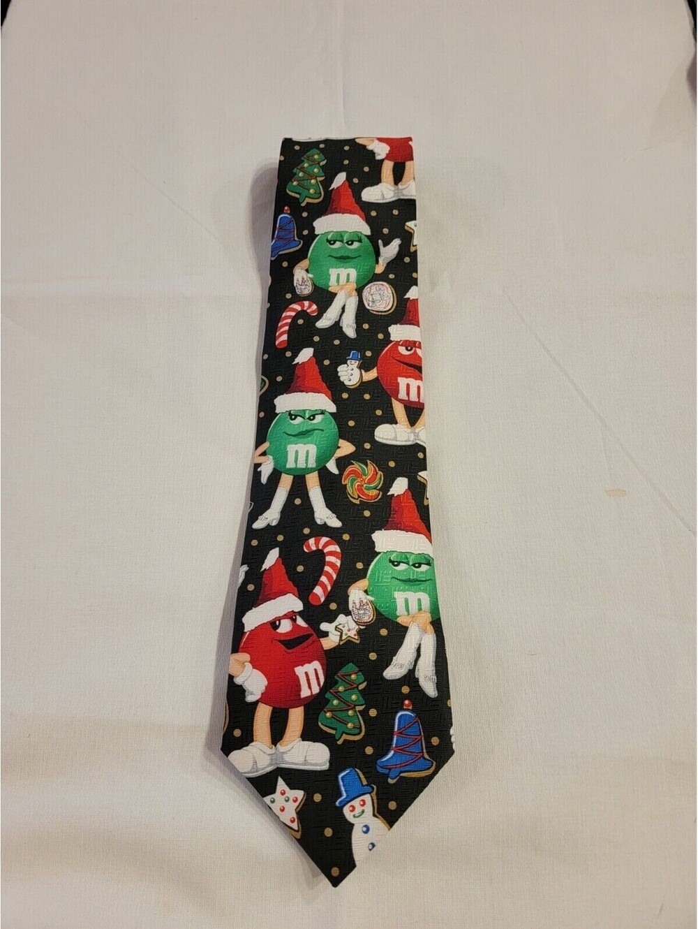 Vintage Ralph Marlin M&M Christmas Cookies And Candies Men's Tie NWT